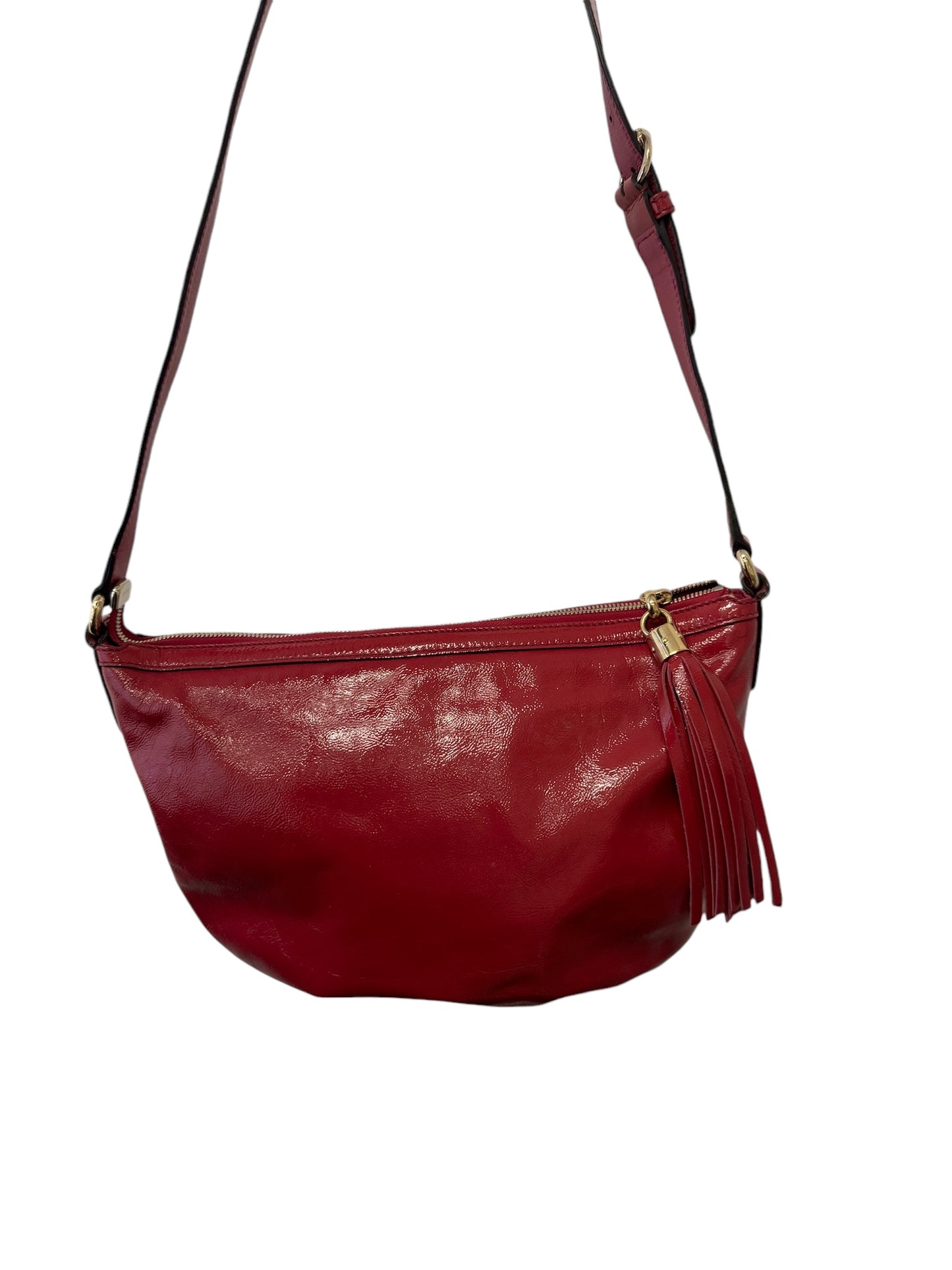 PRE-OWNED GG Shiny Medium Soho Hobo Shoulder Bag