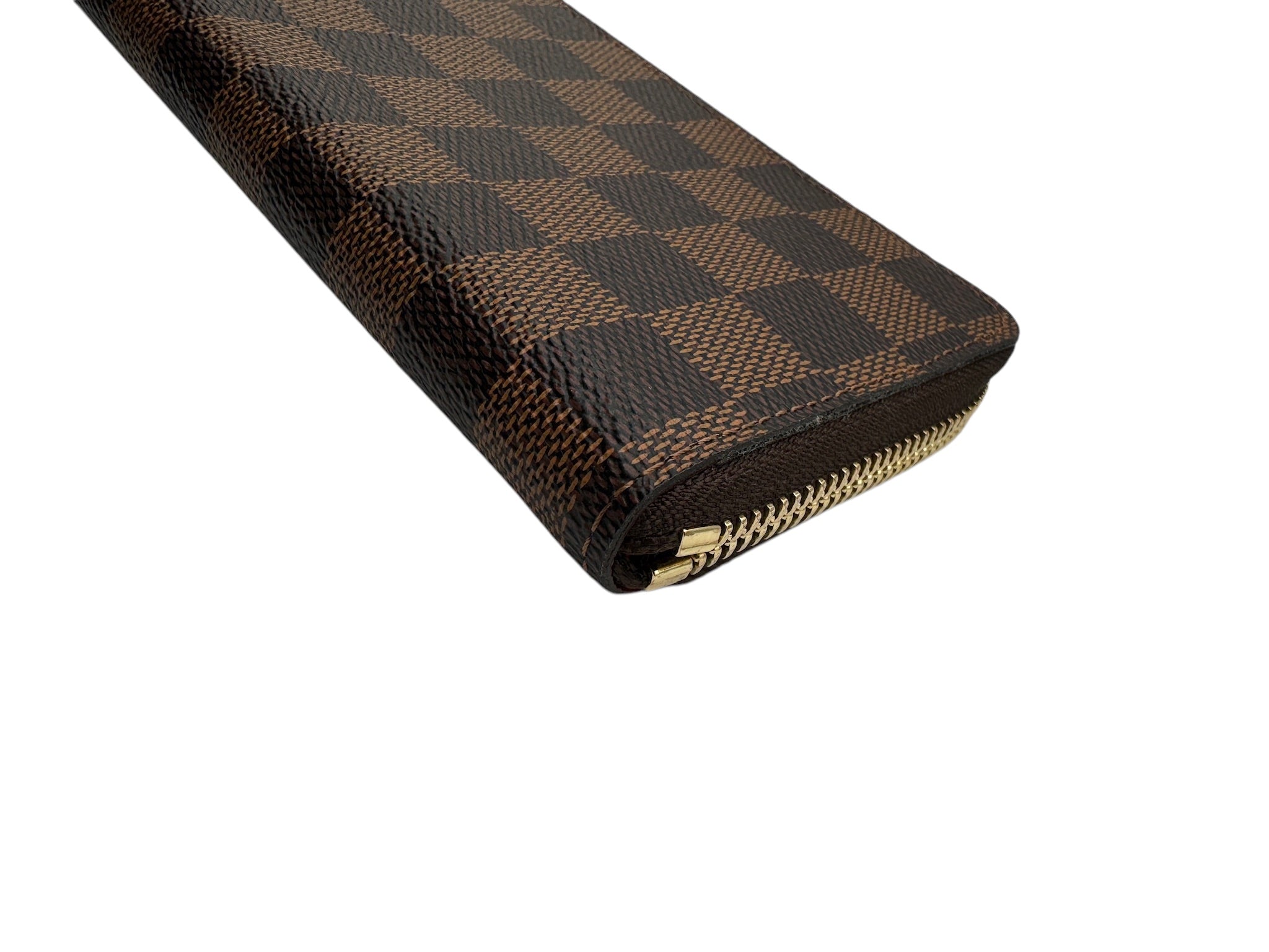 PRE-OWNED LV Clemence Damier Ebene Canvas Wallet
