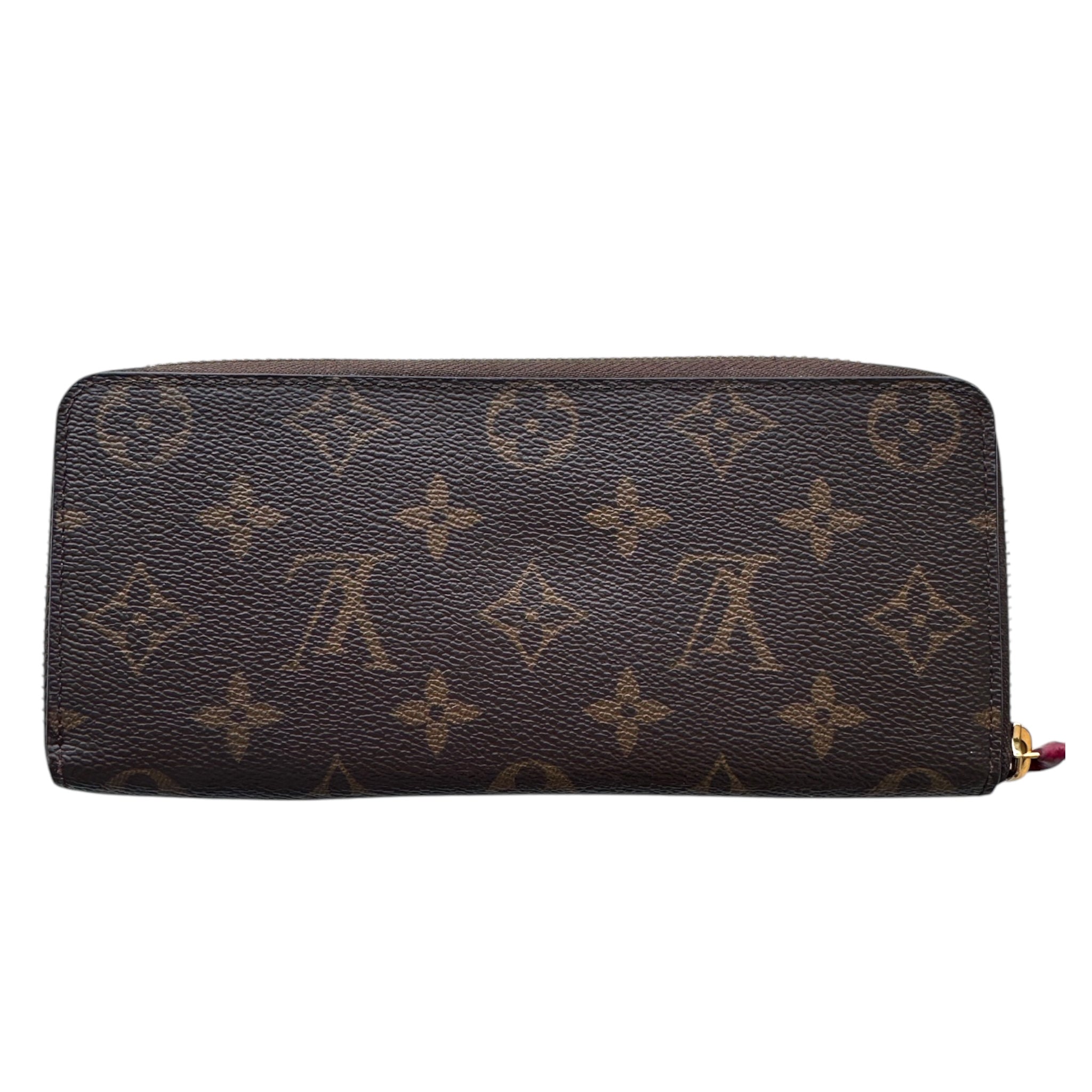 PRE-OWNED LV Monogram Canvas Clemence Wallet