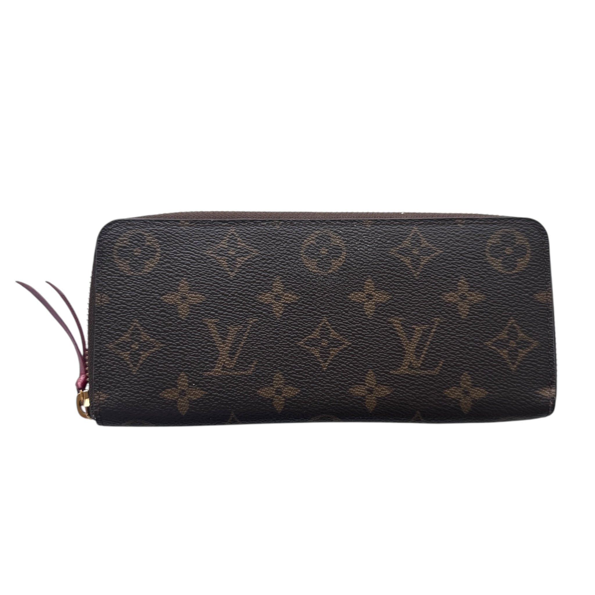 PRE-OWNED LV Monogram Canvas Clemence Wallet