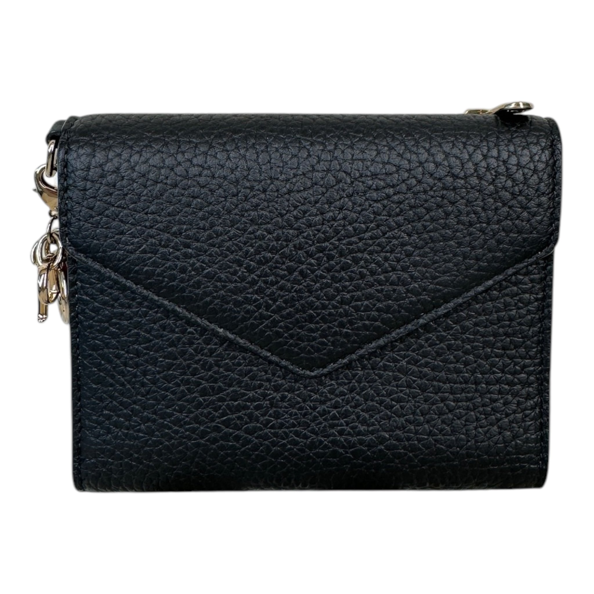 Cartera tipo sobre Diorissimo de piel negra de segunda mano