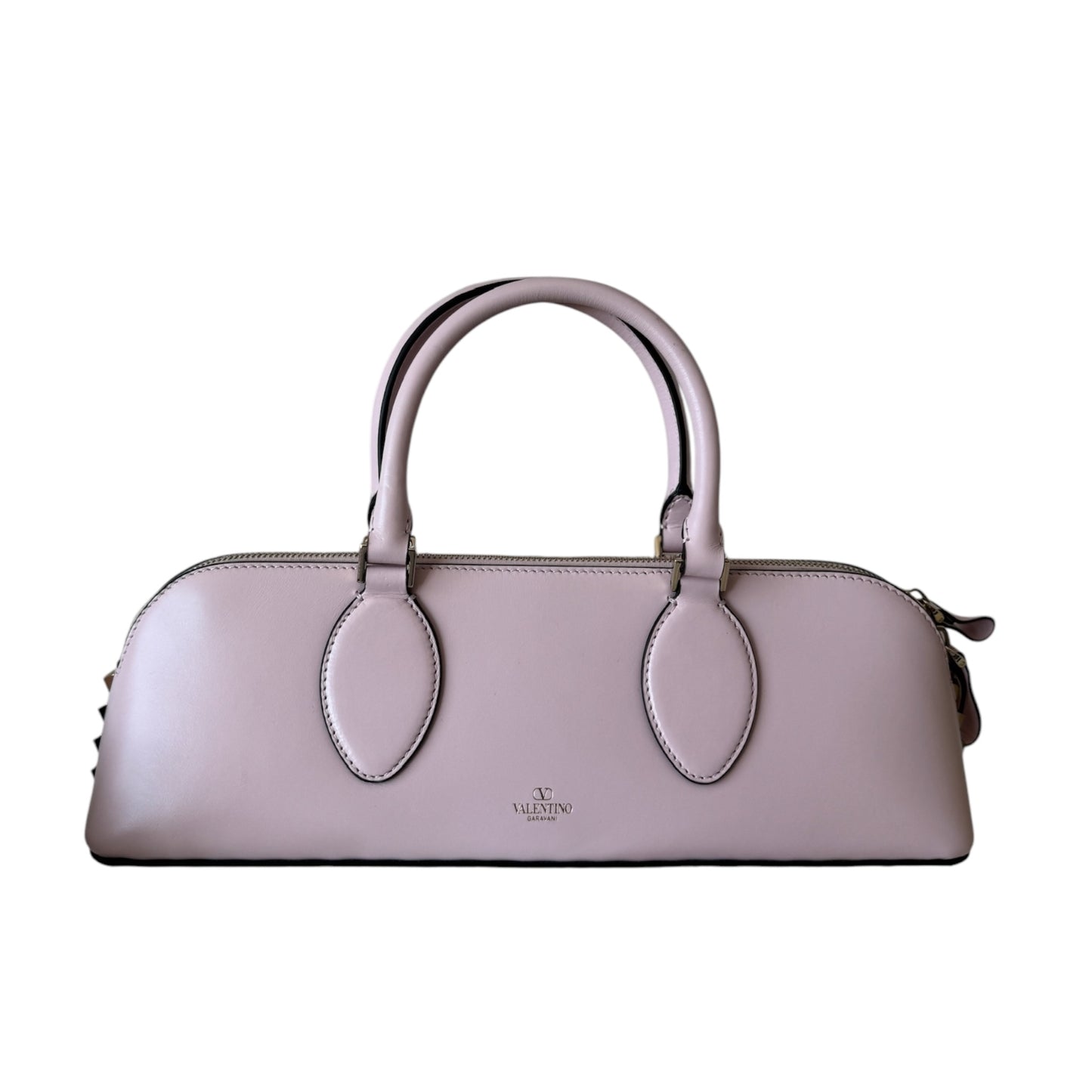 PRE-OWNED Rockstud Zip Up Top Handle Bag