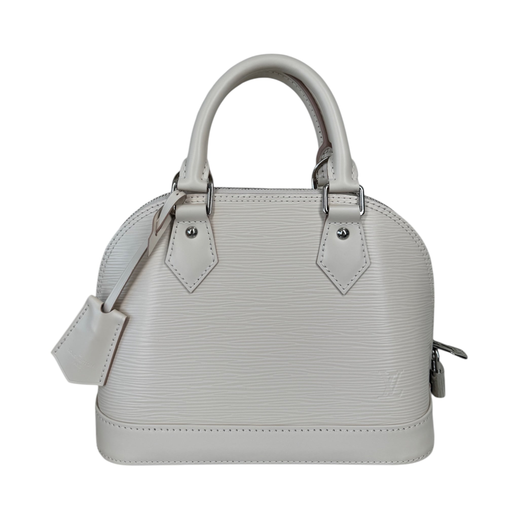 PRE-OWNED LV Cream Alma BB Epi Leather Shoulder Bag