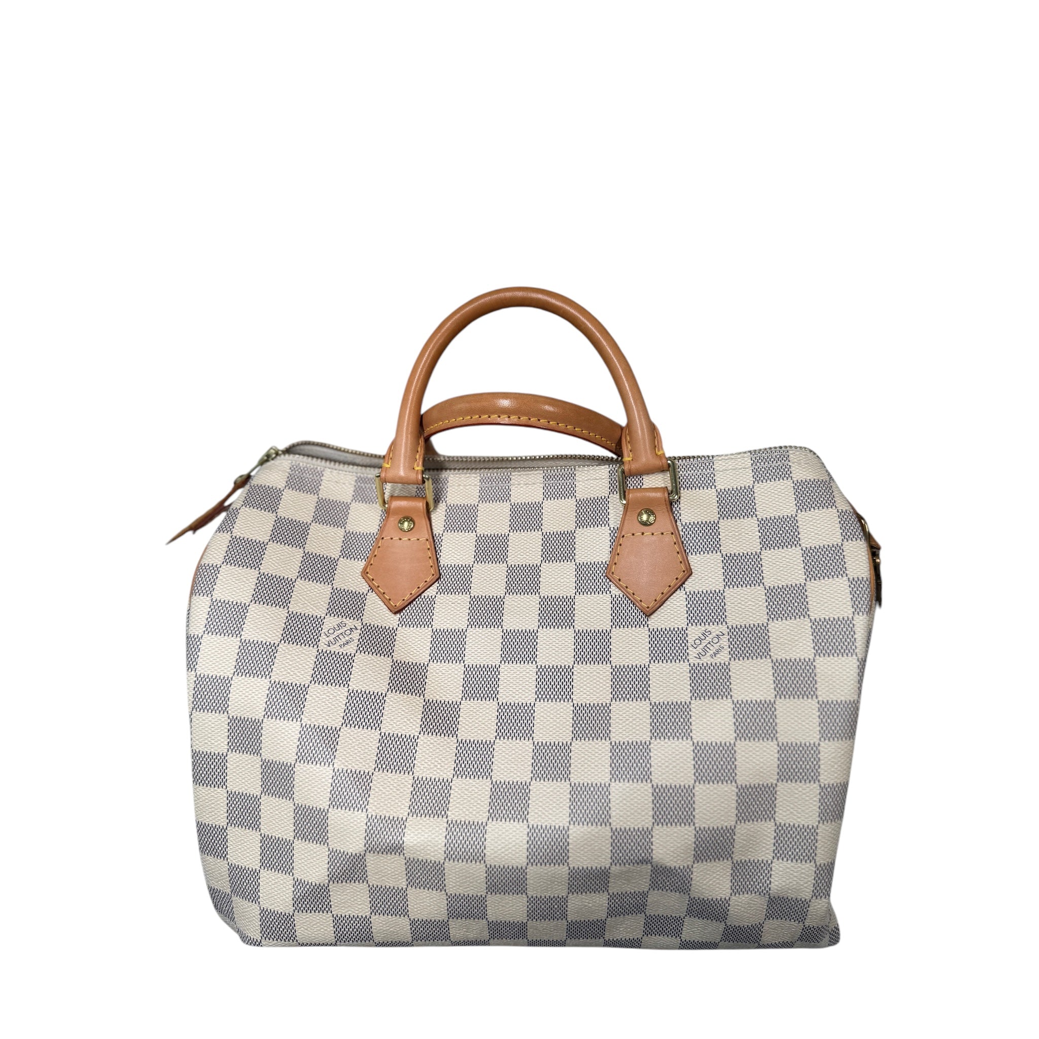 PRE-OWNED LV Damier Azur Speedy 30 Handbag