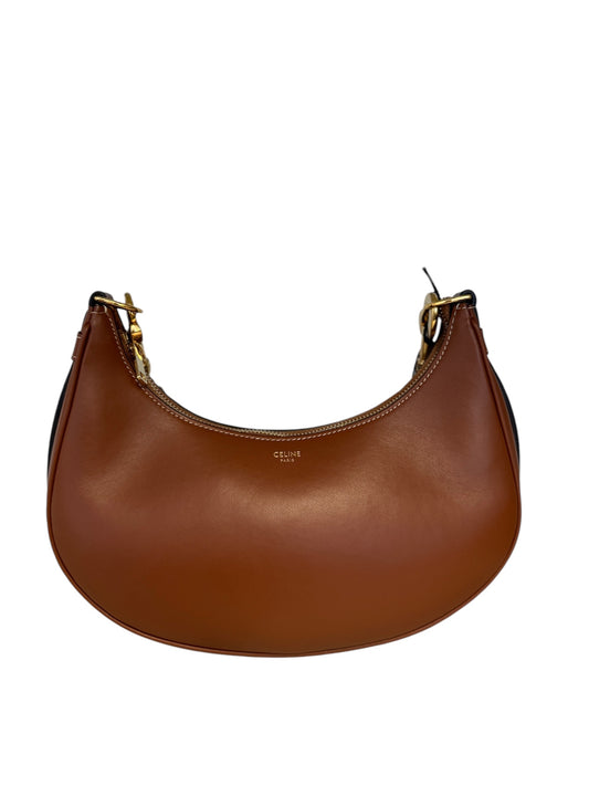 CELINE - Tan Smooth Calfskin Medium Ava Strap Bag