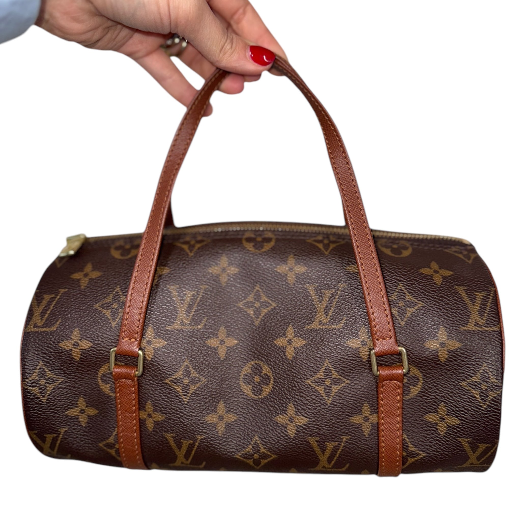 PRE-OWNED LV Papillon Handbag Monogram Canvas 26