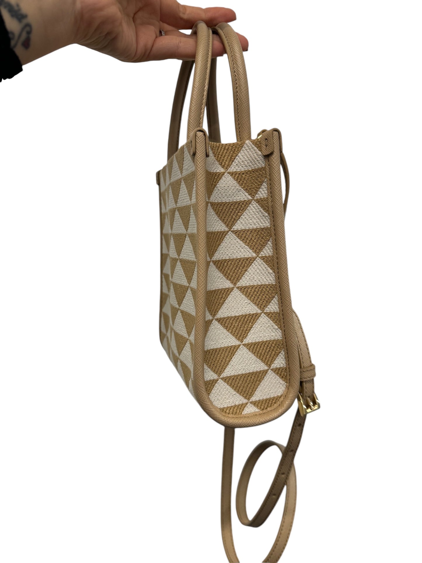 Bolso bandolera mini de Jacquard con diseño de símbolo USADO