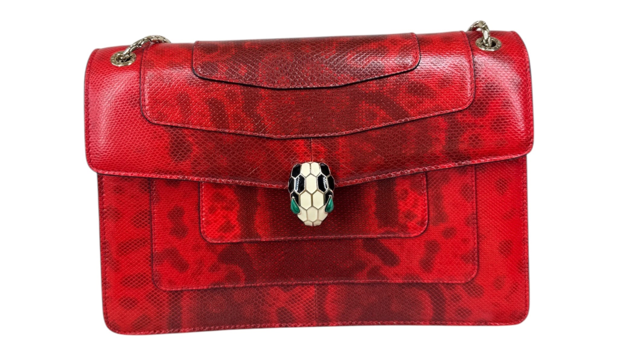 Bolso de hombro Serpenti Forever 27 naranja de segunda mano