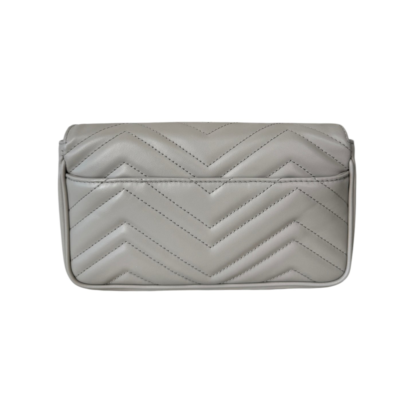 PRE-OWNED GG Grey Marmont Mini Crossbody Bag