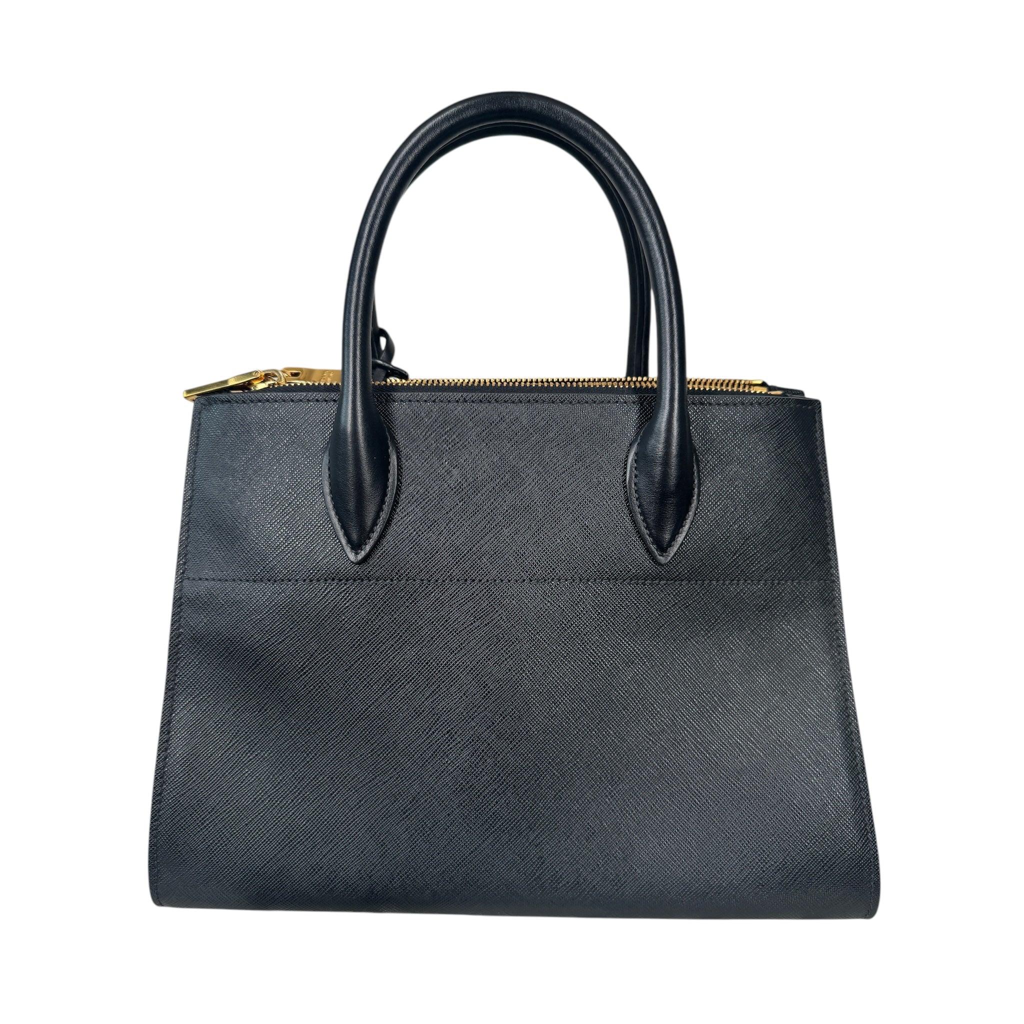 PRE-OWNED Saffiano City Calfskin Greche Paradigme Shoulder Bag