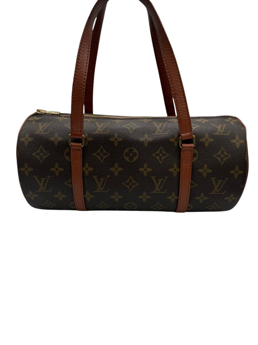 PRE-OWNED LV Vintage Monogram Canvas Papillon 30 Shoulder Bag