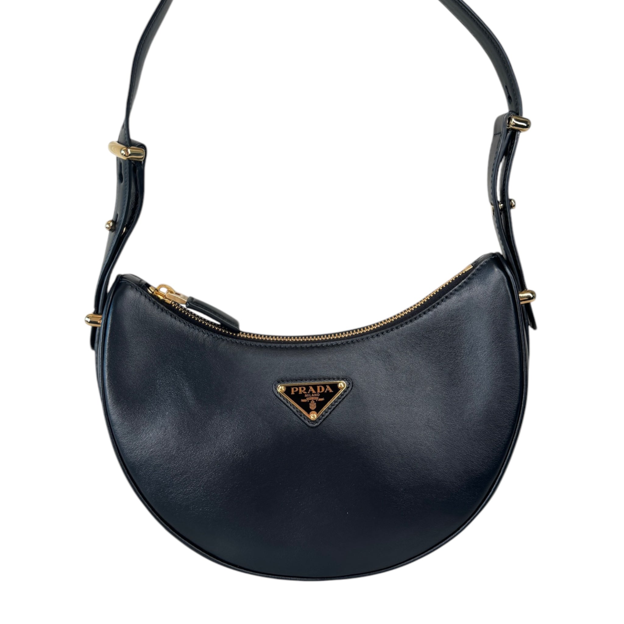 Bolso de hombro de piel Arqué negro USADO