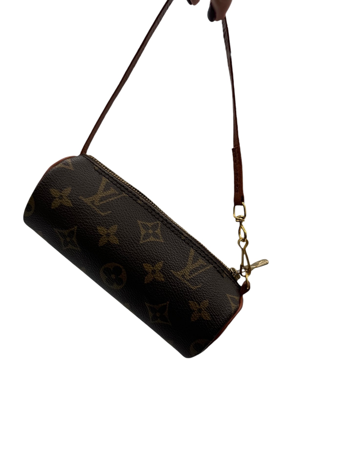 PRE-OWNED LV Vintage Monogram Canvas Papillon 30 Shoulder Bag