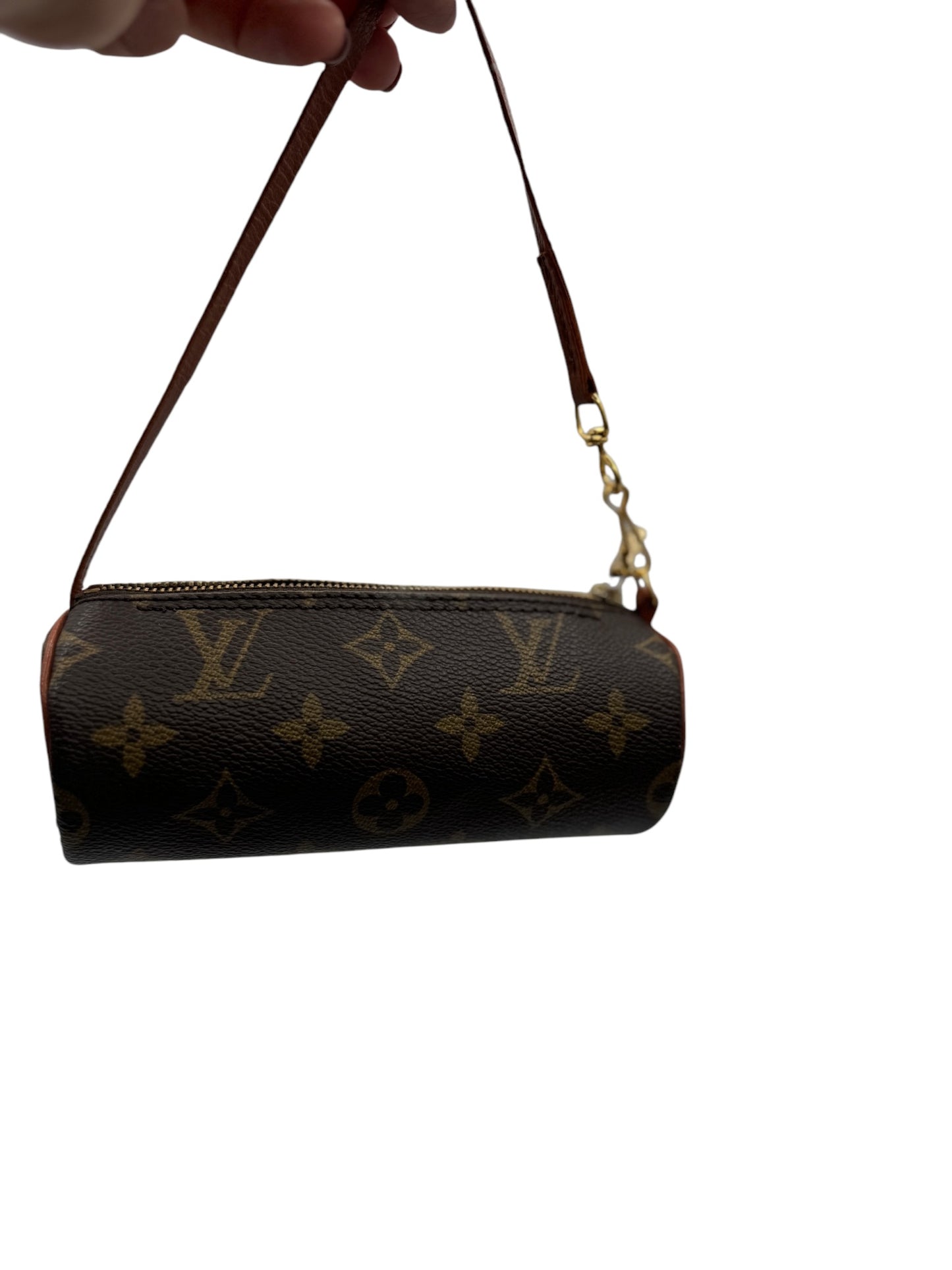 PRE-OWNED LV Vintage Monogram Canvas Papillon 30 Shoulder Bag