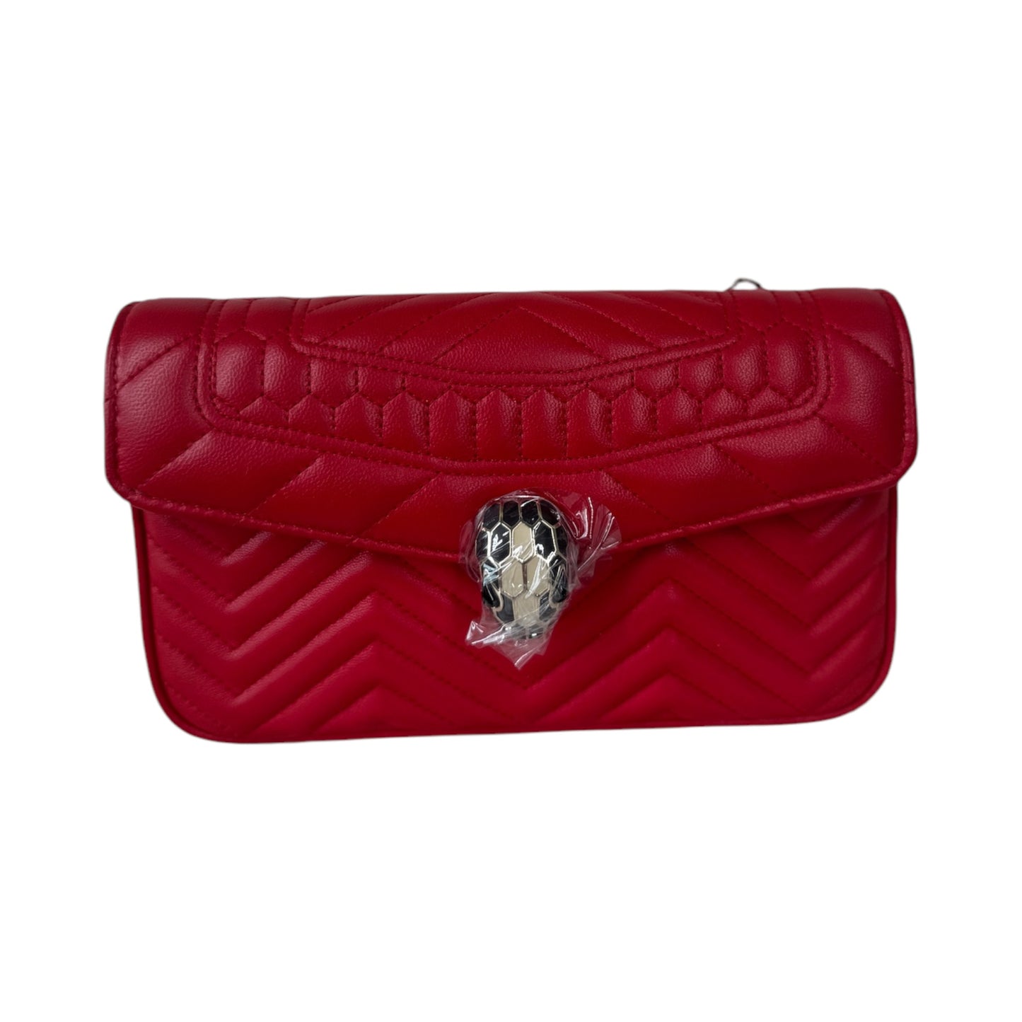 PRE-OWNED Red Serpenti Forever Crossbody Bag