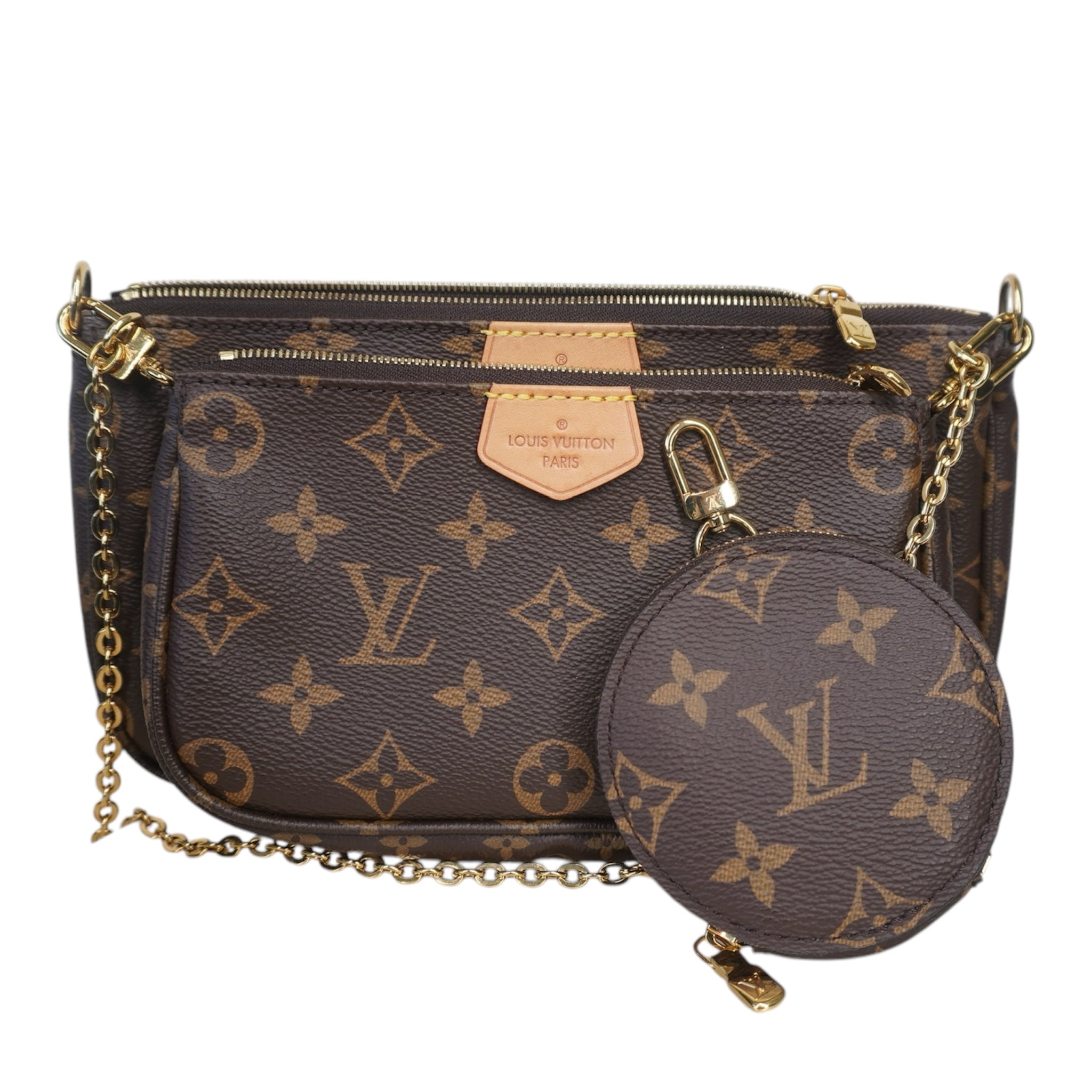 PRE-OWNED LV Light Pink Multi Pochette Accessoires Crossbody Bag