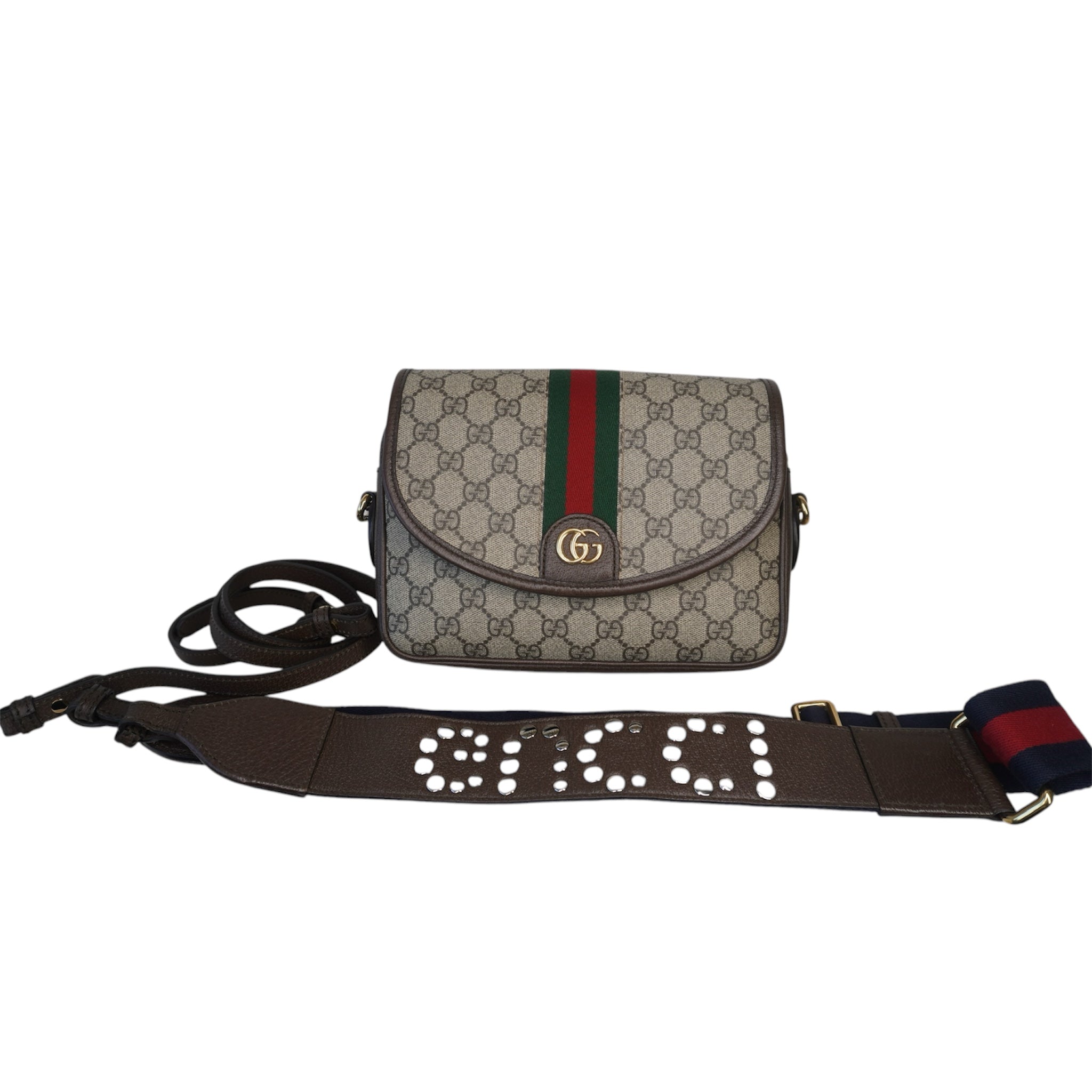 Bolso bandolera pequeño GG Ophidia de segunda mano