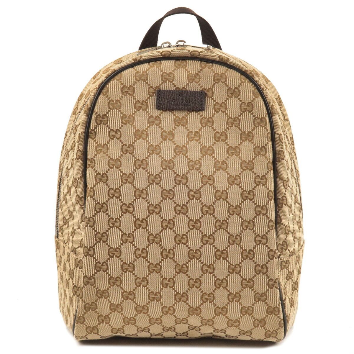 GUCCI - Gg Canvas Back Pack Ruck Sack Beige Brown
