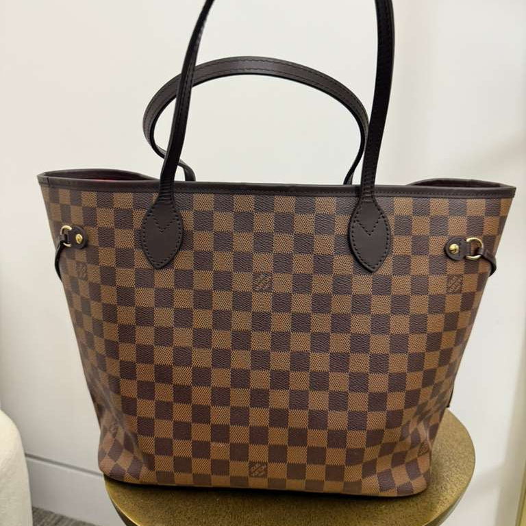 PRE-OWNED LV Neverfull MM Damier Shoulder Bag 