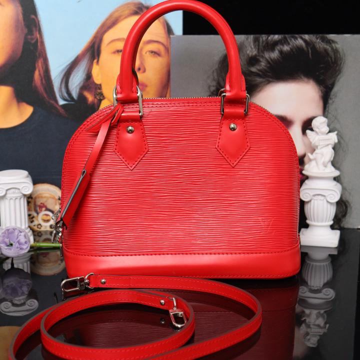 PRE-ORDEN LV Alma BB EPI Leather Red Shoulder Bag (PART 1)