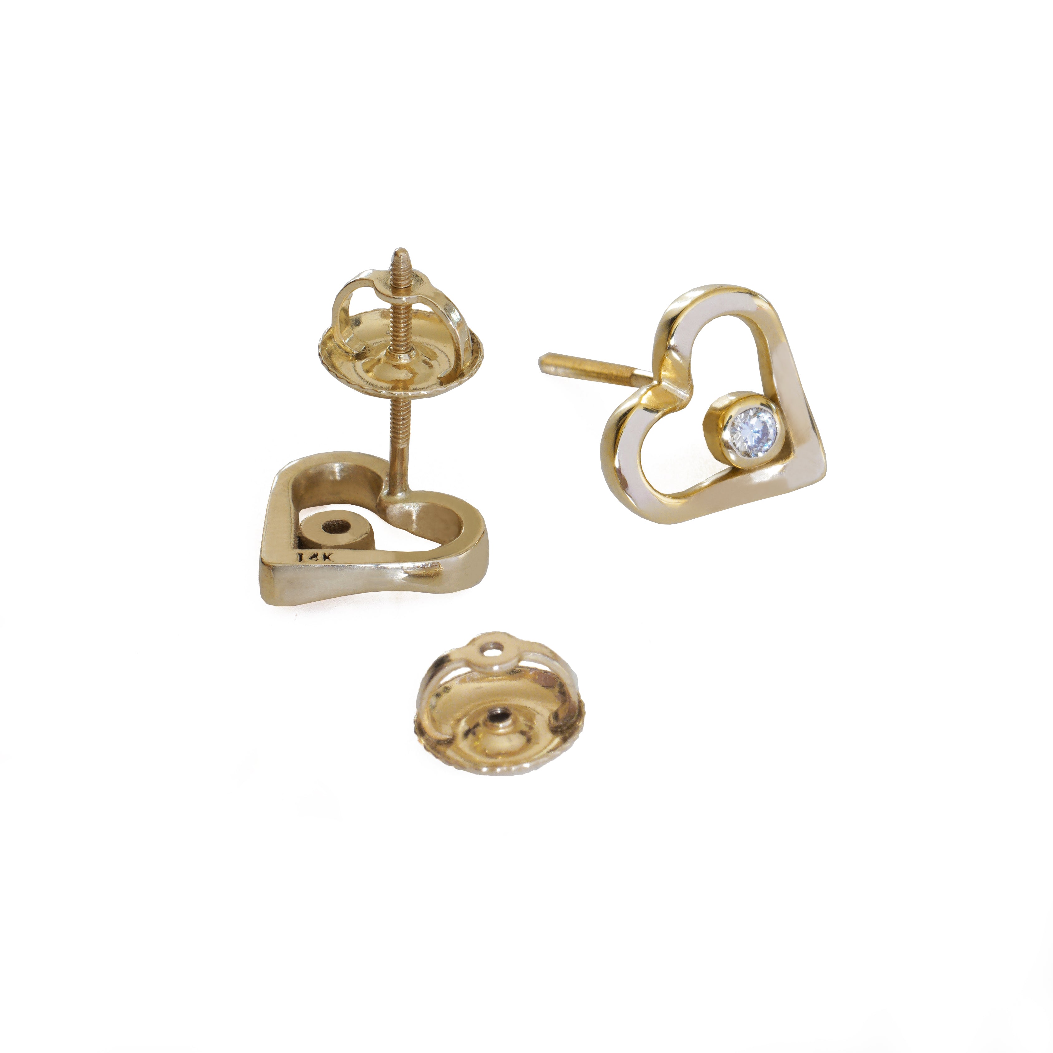 Eternal Diamond Heart Earrings