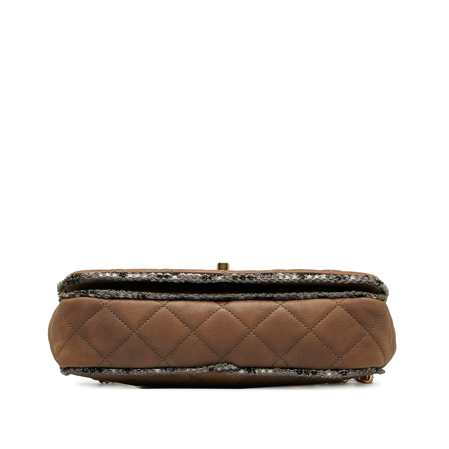 CHANEL - Small Quilted Lambskin and Tweed Chain Flap