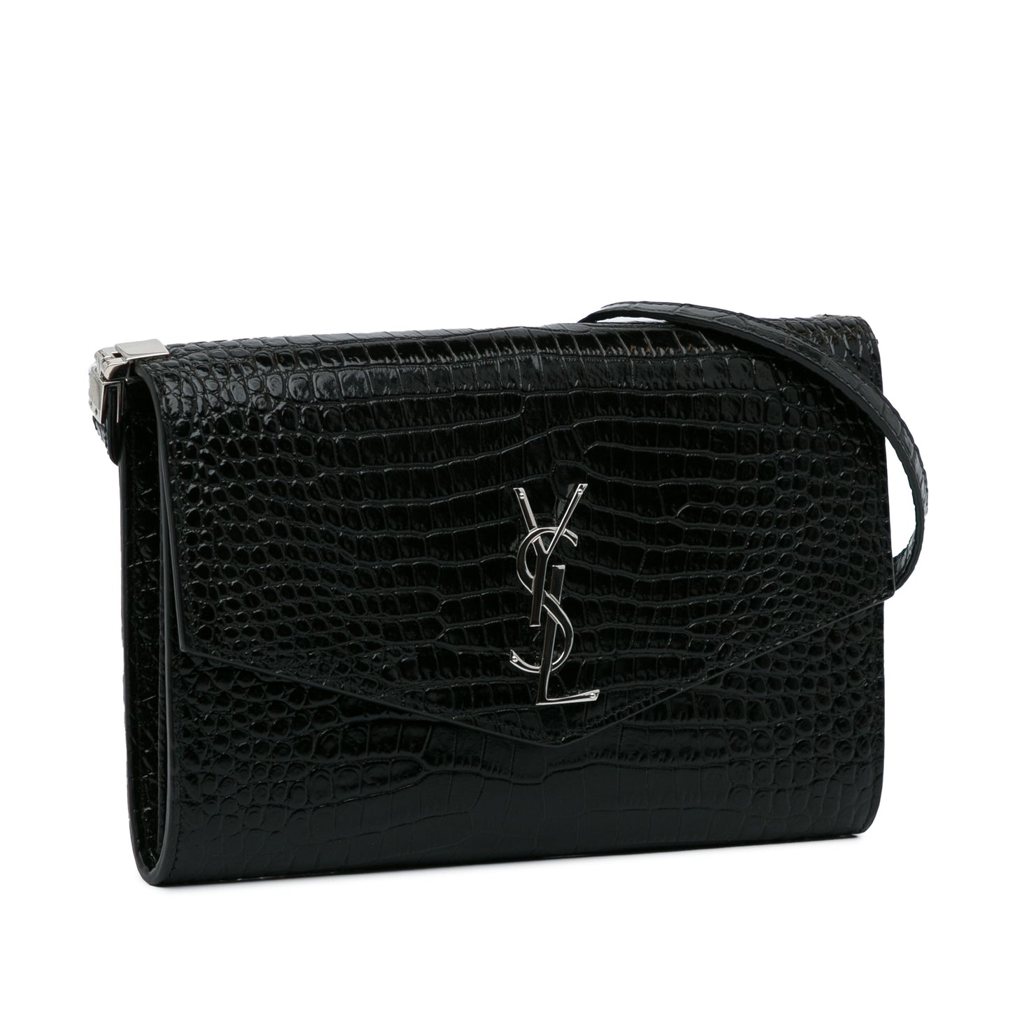 SAINT LAURENT - Embossed Uptown Crossbody Bag