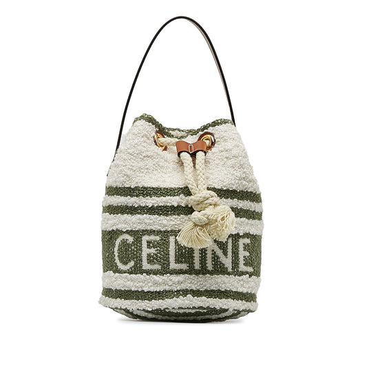 CELINE - Teen Plein Soleil Canvas Drawstring Bucket Bag