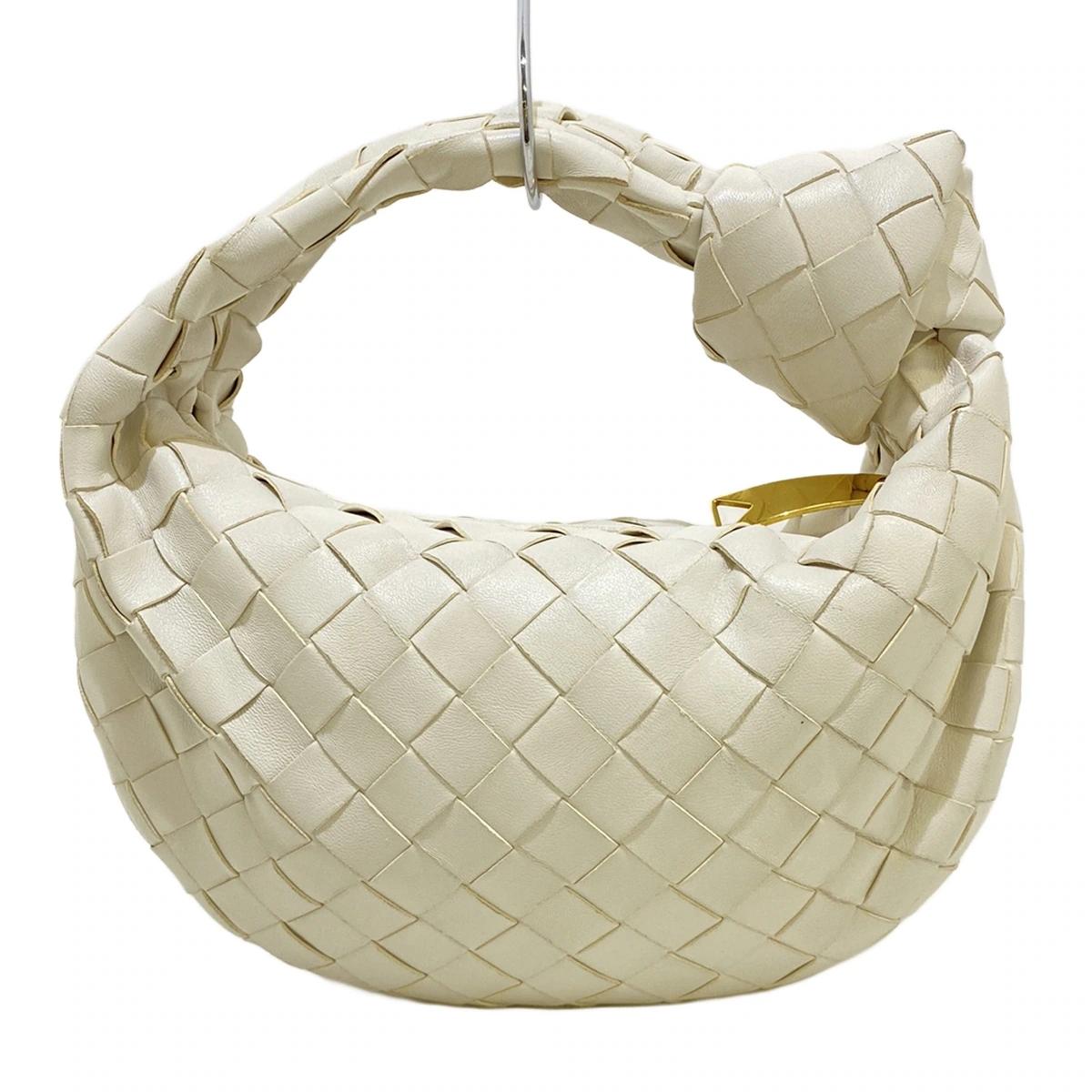 PRE-OWNED The Jody Cream Red Leather Shoulder Bag