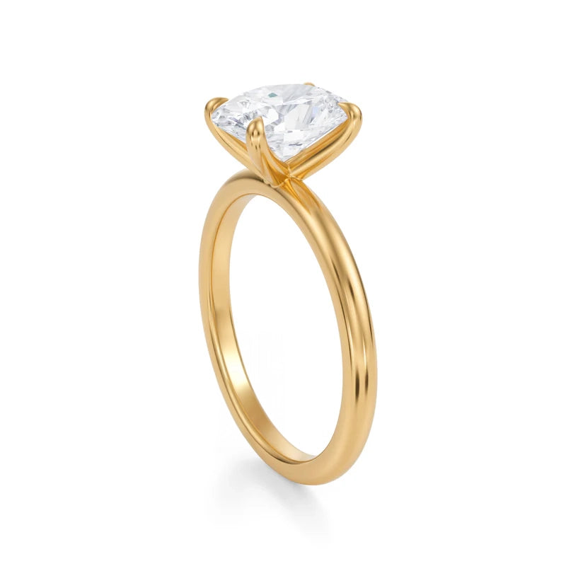 TDC - 3ct Oval Engagement Ring Gold 14k
