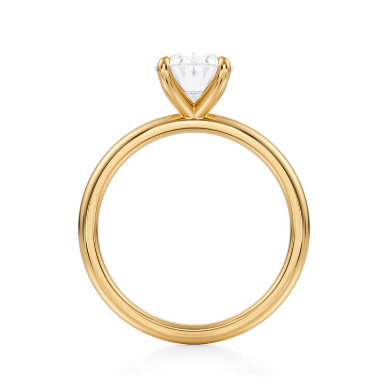 TDC - 3ct Oval Engagement Ring Gold 14k