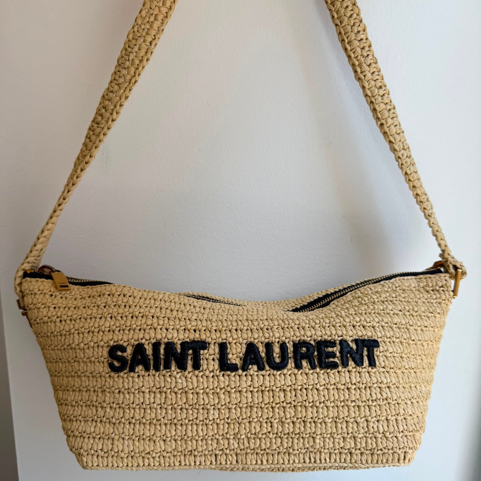 PRE-OWNED Raffia Shoulder Bag 2022