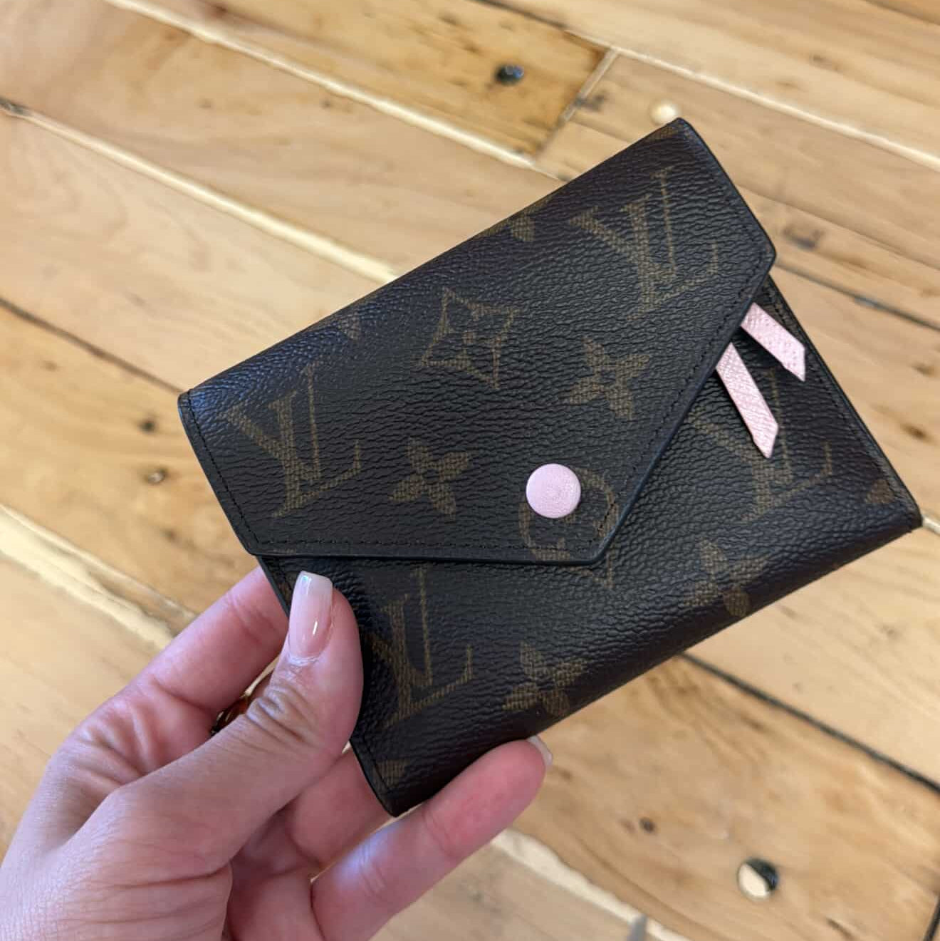 PRE-OWNED Victorine Monogram Rose Ballerine Wallet
