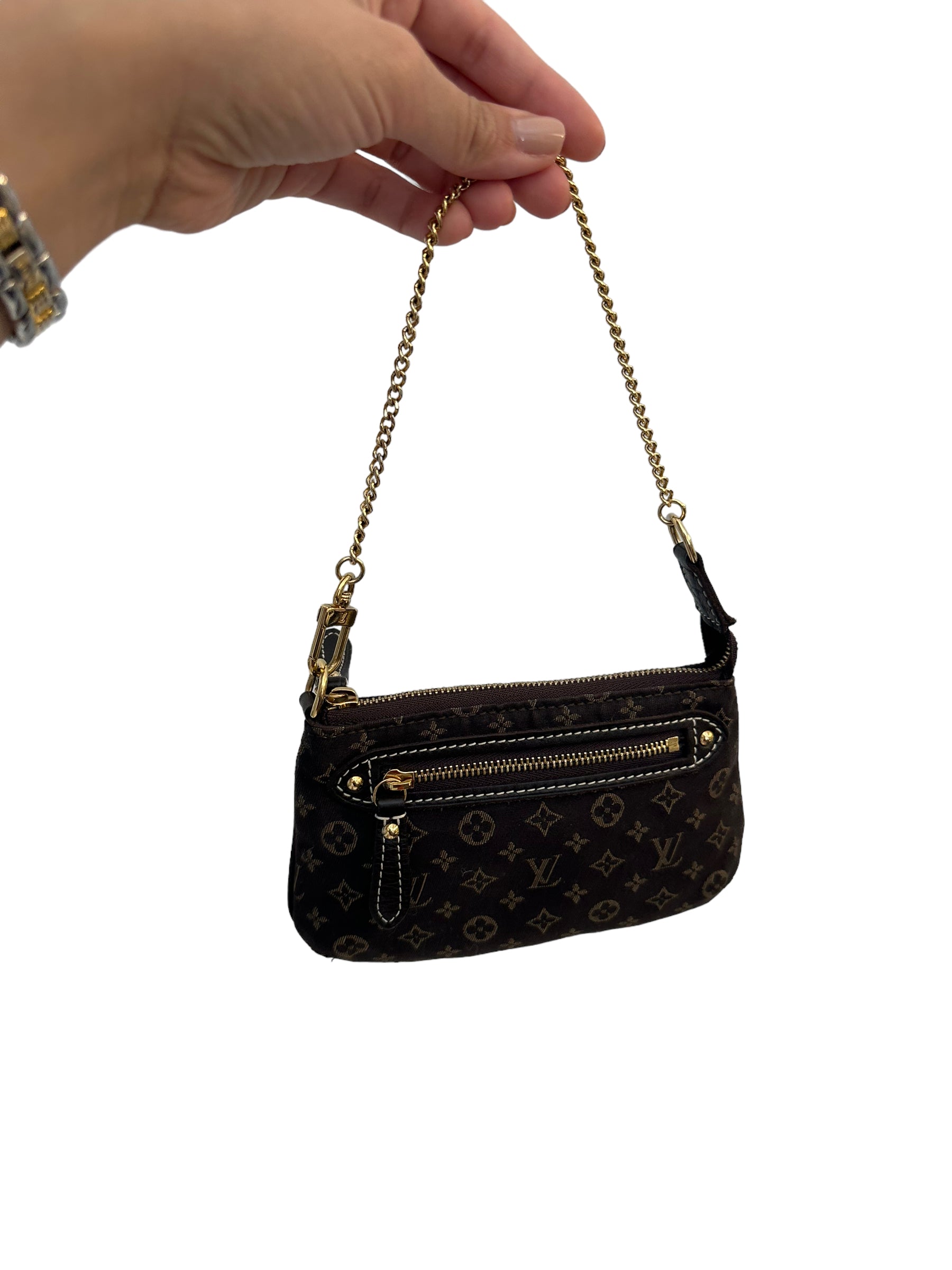 LOUIS VUITTON - Fusain Monogram Idylle Mini Pochette Accessoires