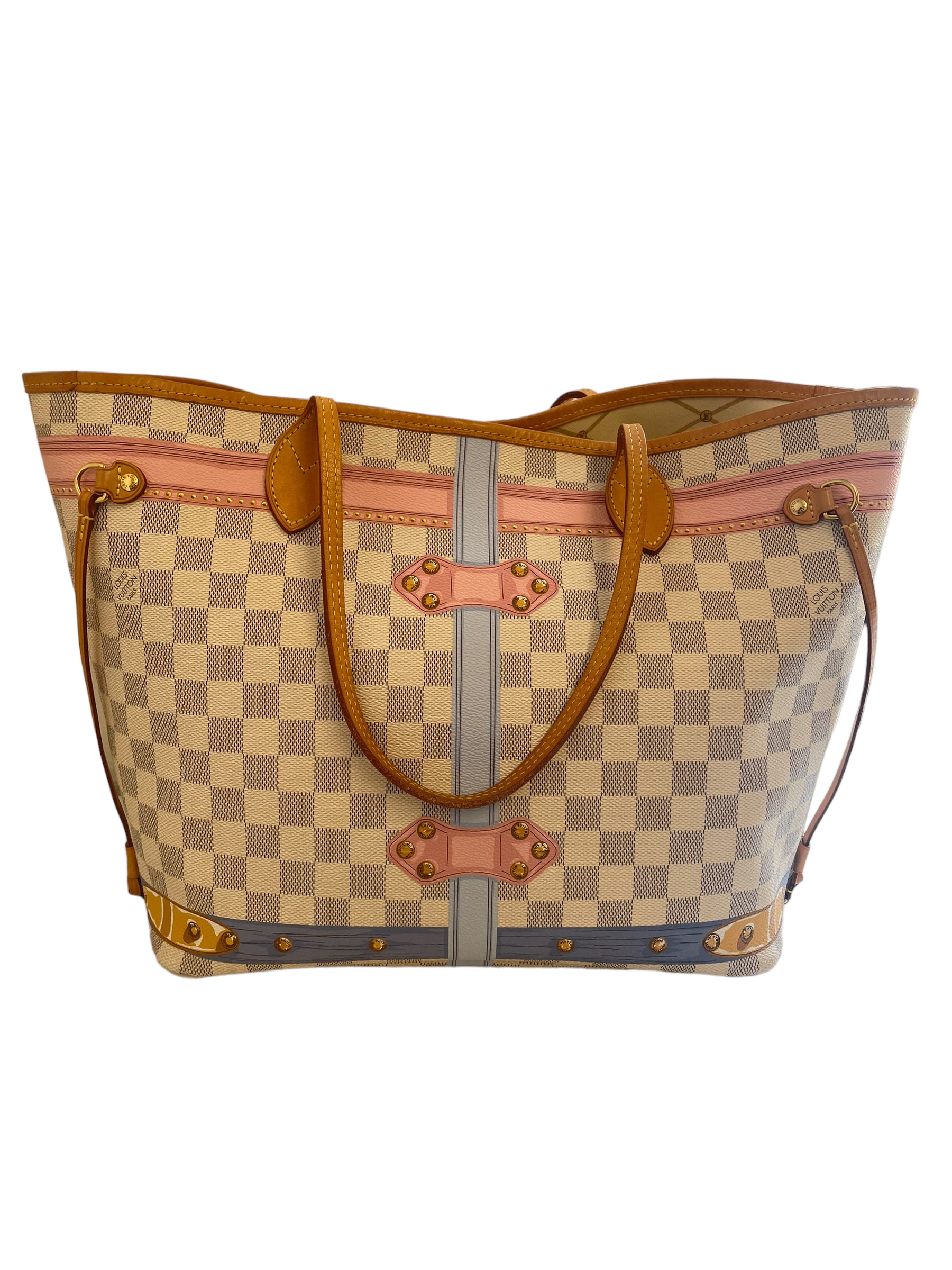 LOUIS VUITTON - Baúl de verano Neverfull MM Azur