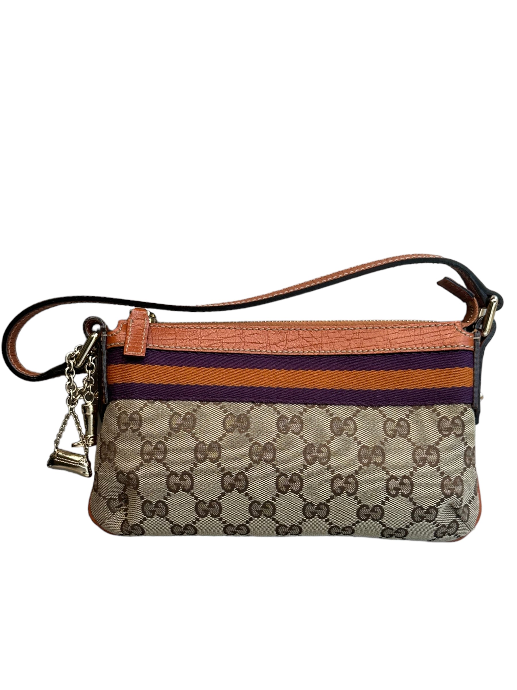GUCCI - Pochette jolicoeur de lona GG