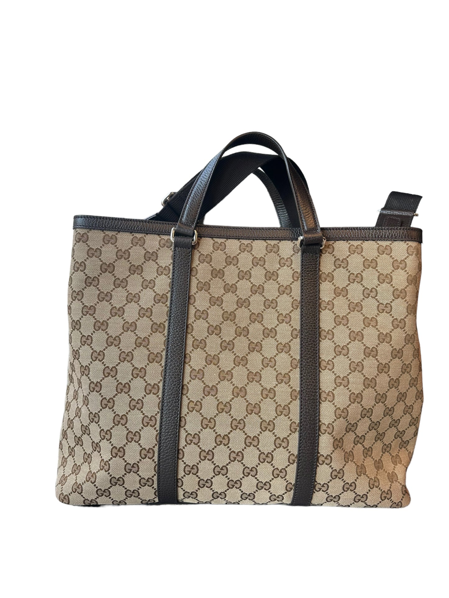GUCCI- Brown GG Shopping Tote