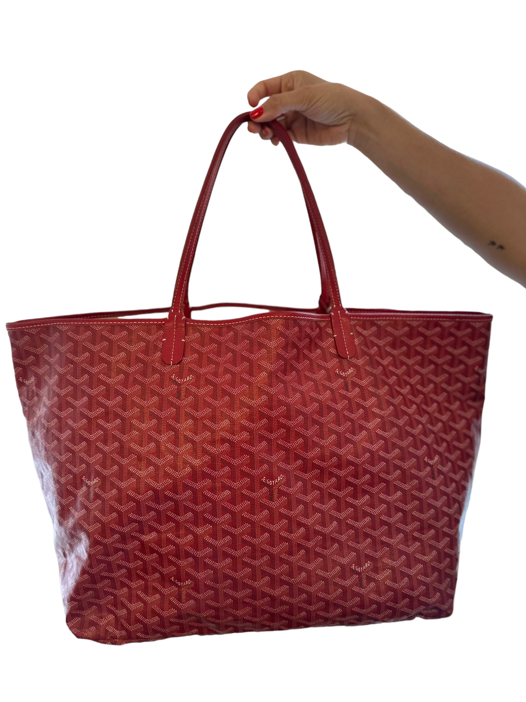 GOYARD - Rojo Goyardine Saint Louis GM