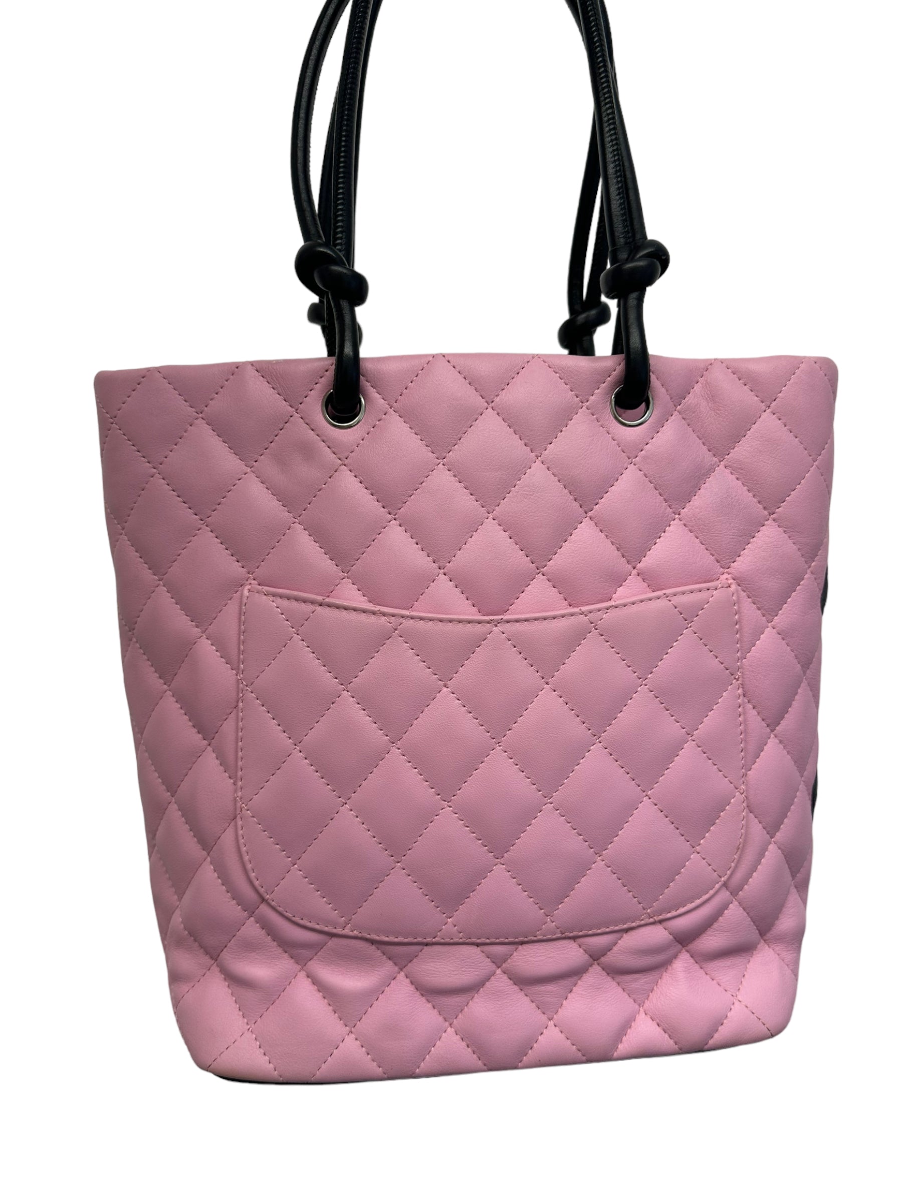 Chanel Vintage - Cambon Ligne Petit Bucket Bag - Pink Black