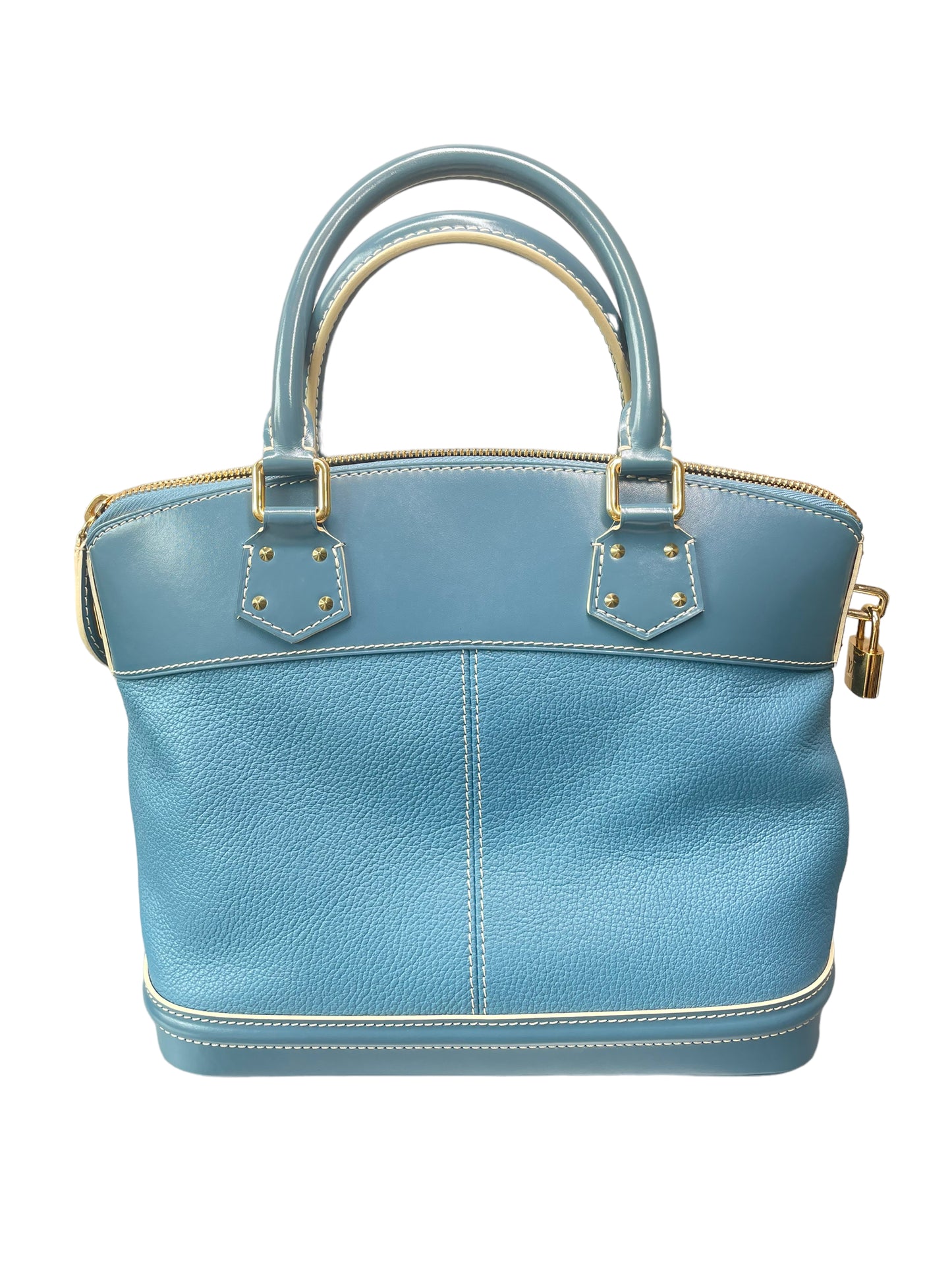 Auth Louis Vuitton Suhali Lockit GM M91863 Women's Handbag Noir