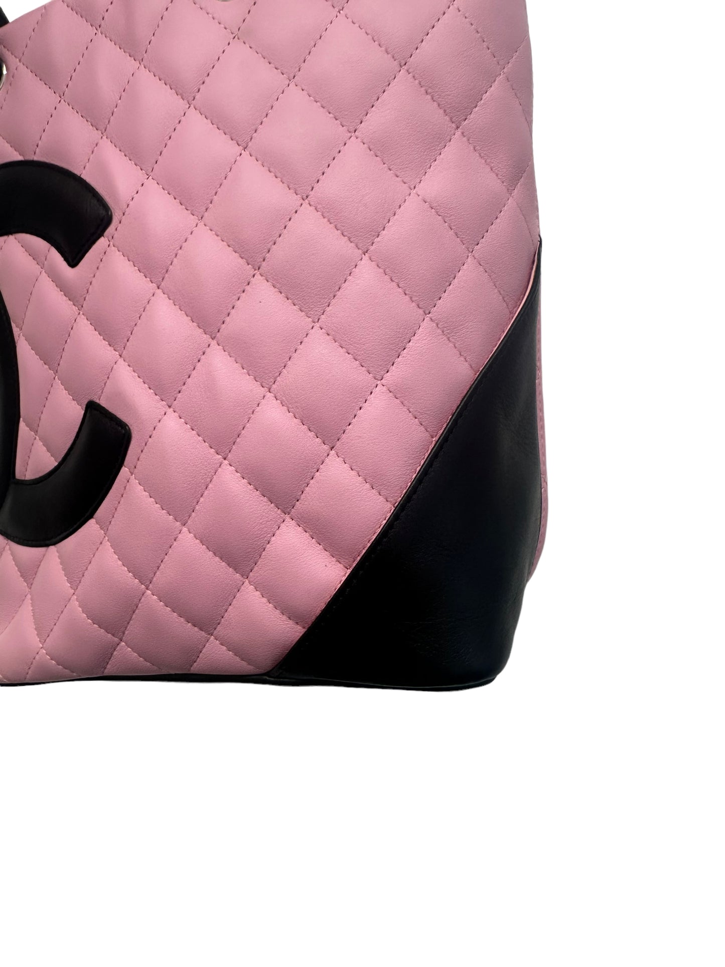 Chanel Pink Lambskin Small Ligne Cambon Bucket Bag