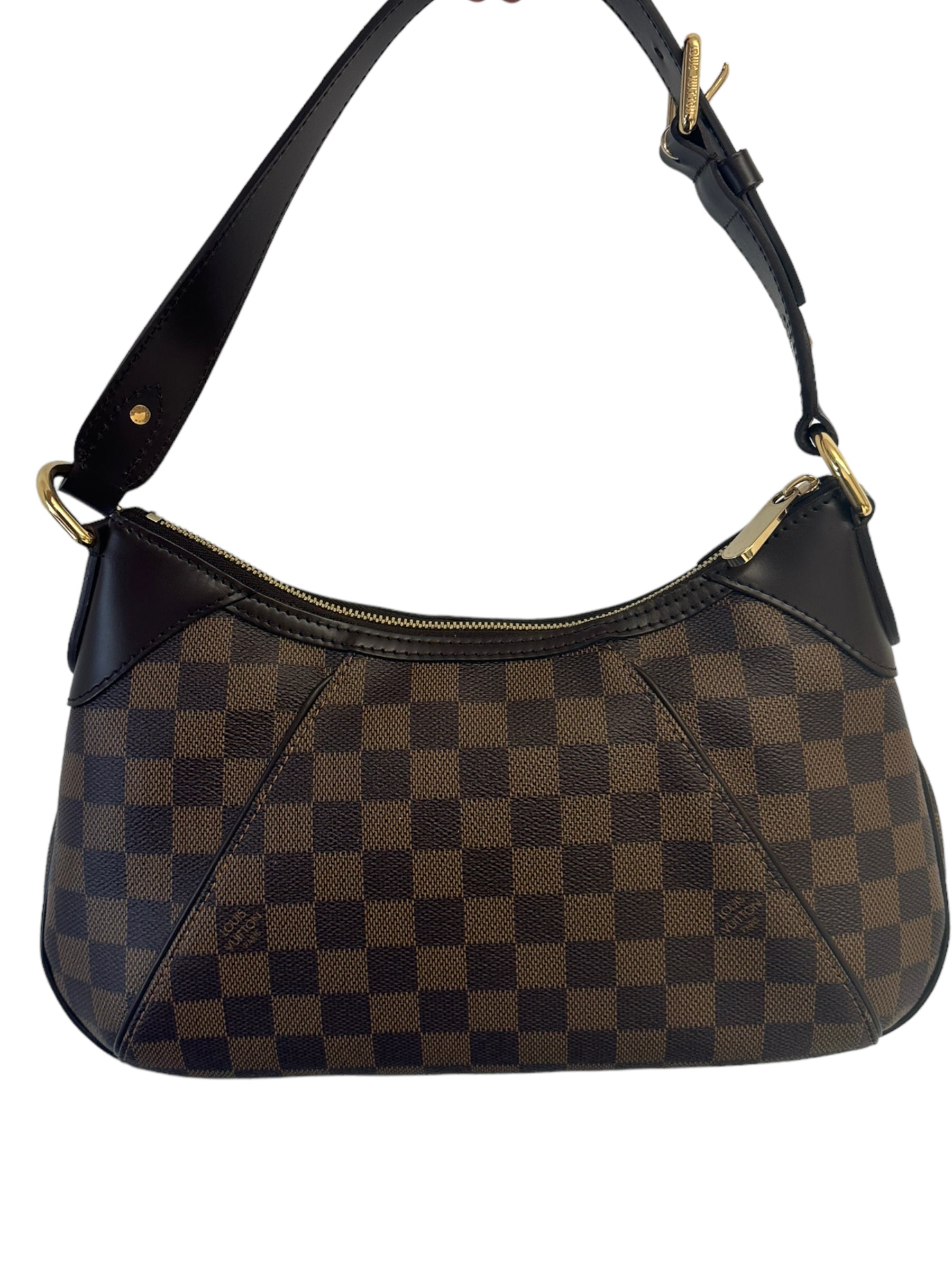 Brown Louis Vuitton Damier Ebene Thames PM Shoulder Bag