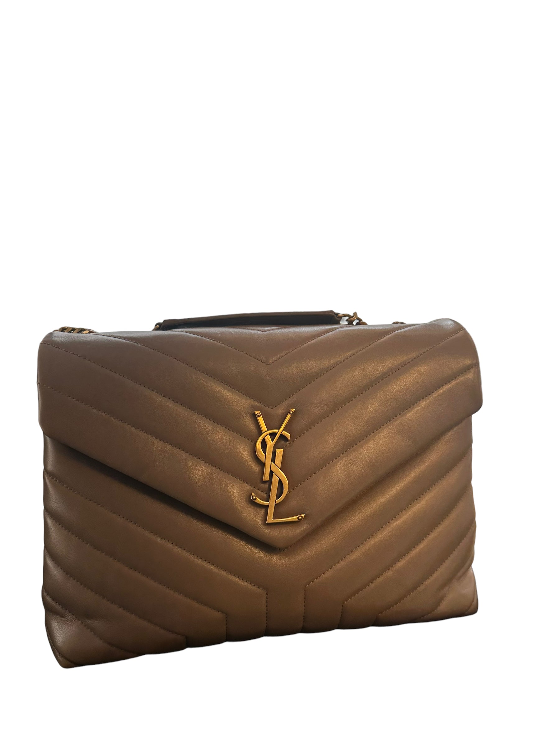 SAINT LAURENT - Leather Medium Loulou Bag