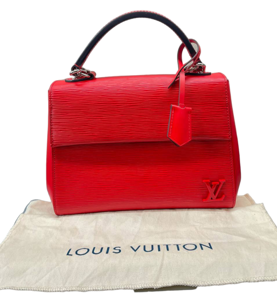 Louis Vuitton Vintage Red Epi Leather Cluny Bag