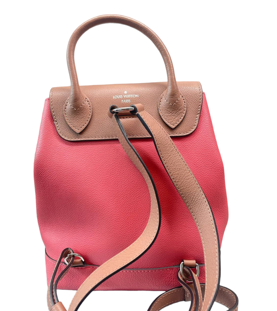 Lockme leather backpack Louis Vuitton Pink in Leather - 26898099