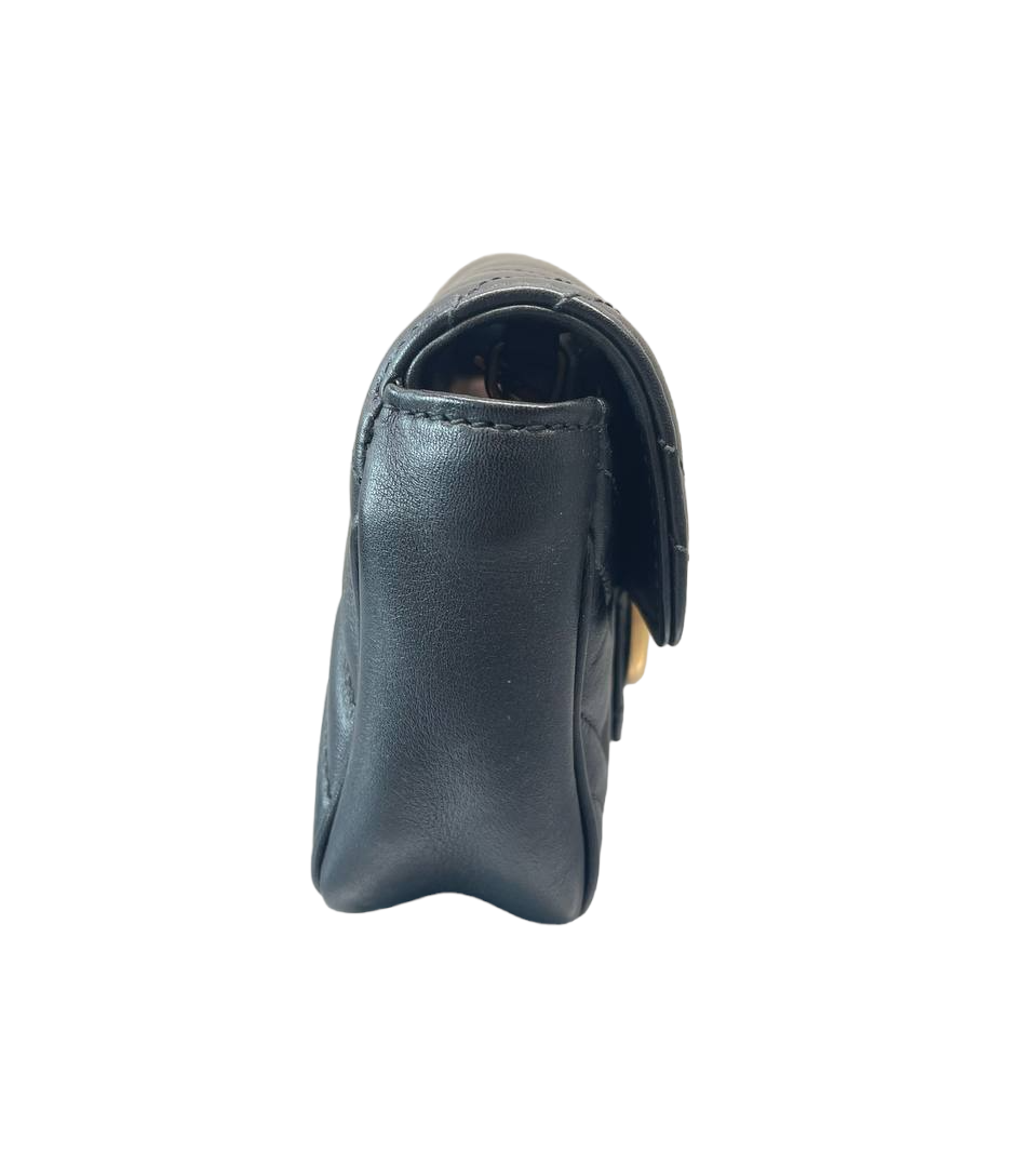 GUCCI - GG Marmont Flap Bag Matelasse Leather Super Mini