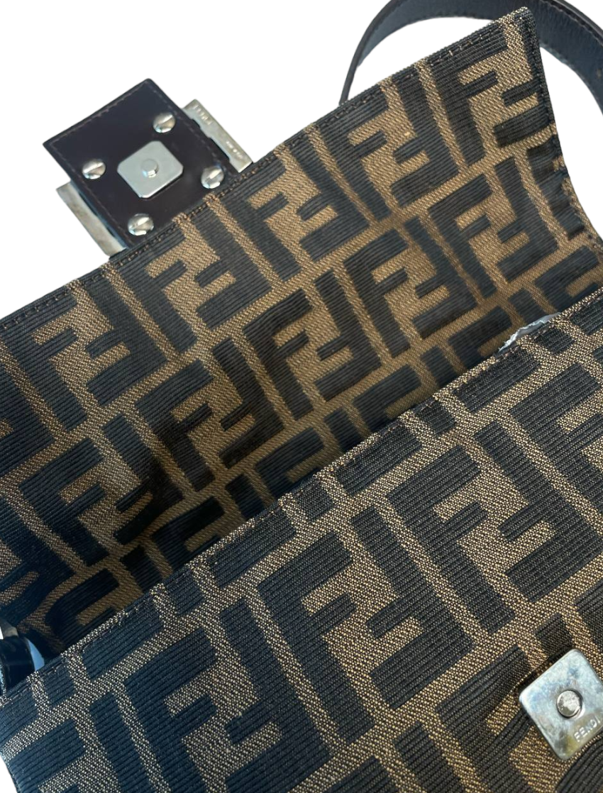 FENDI - Baguette Bag Zucca Canvas