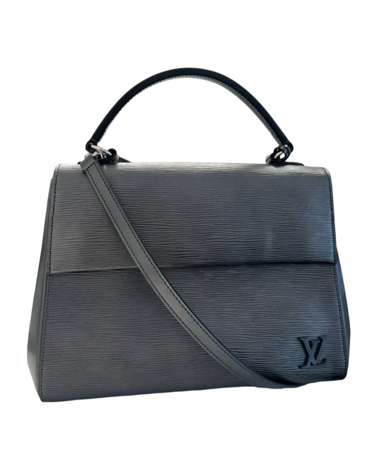 LOUIS VUITTON - Anthracite Nacre Epi Leather Cluny