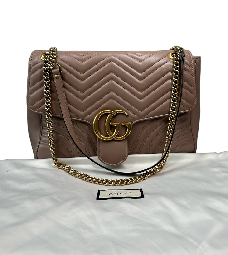 GUCCI - Bolso con solapa GG Marmont Matelasse