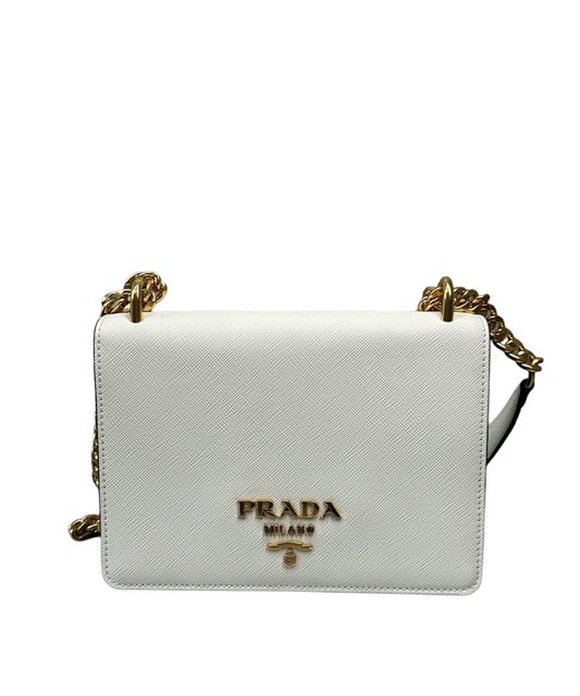 PRADA - Chain Flap Bag Saffiano Leather